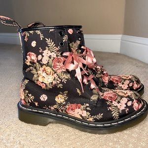 Dr. Martens floral boots